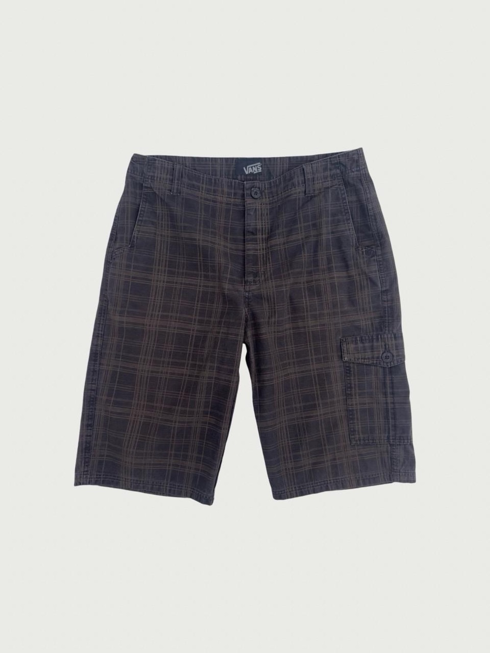 Plaid Cargo Jorts